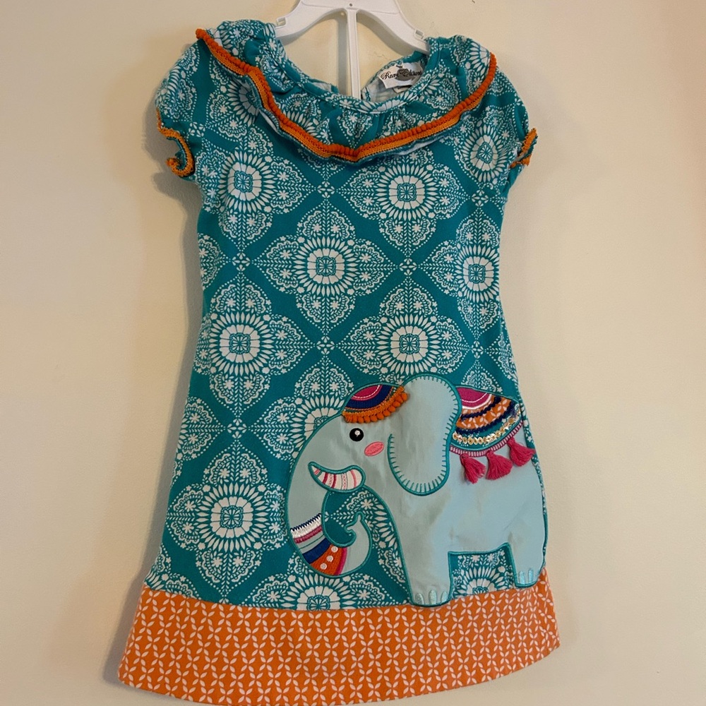 Rare Editions Toddler Girl 4T Elephant Dress